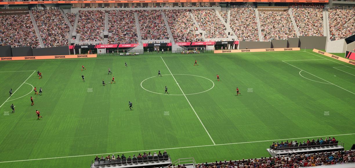 Mercedes-Benz Stadium - Section Club 212 Seat View