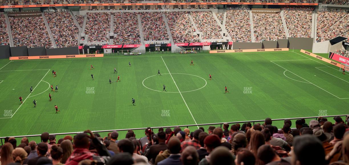 Mercedes-Benz Stadium - Section Club 212 Seat View