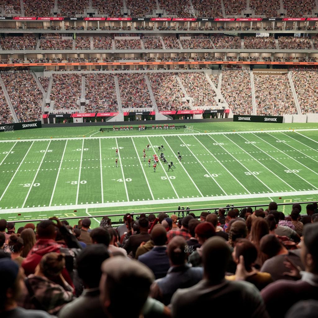 Mercedes-Benz Stadium - Section Club 212 Seat View