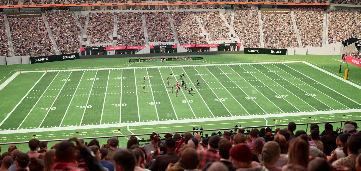 Mercedes-Benz Stadium - Section Club 212 Seat View
