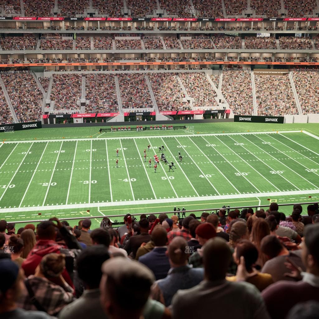 Mercedes-Benz Stadium - Section Club 212 Seat View