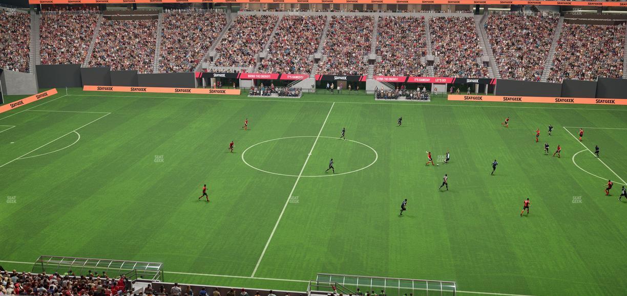 Mercedes-Benz Stadium - Section Club 236 Seat View