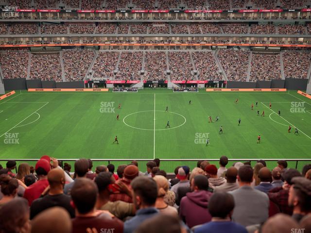 Mercedes-Benz Stadium - Section Club 237 Seat View