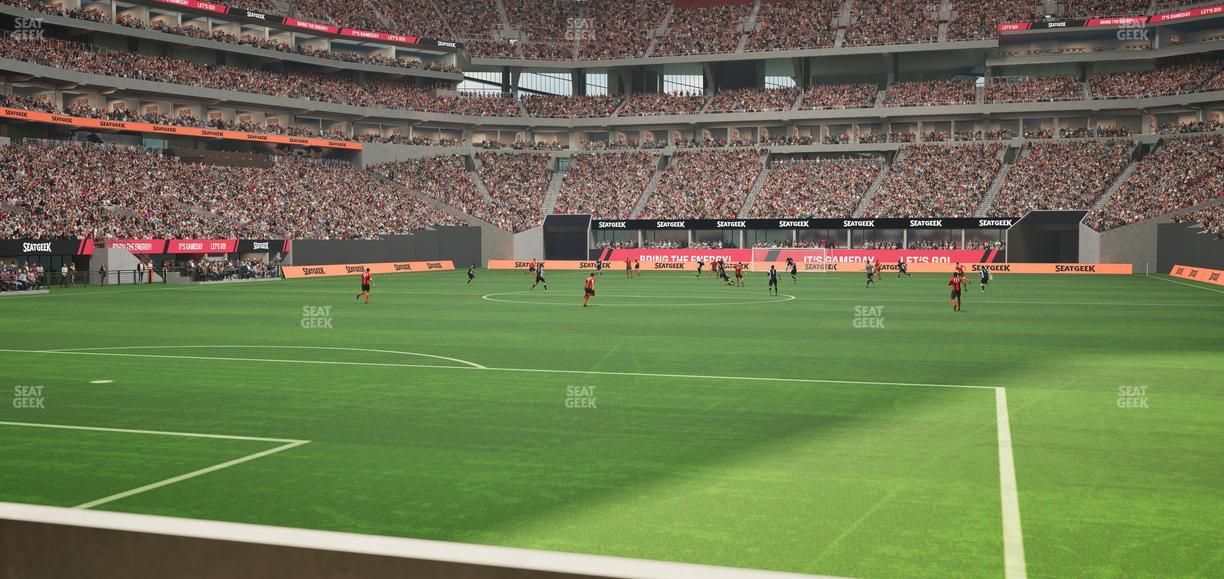 Mercedes-Benz Stadium - Section East Field Suite 1 Seat View