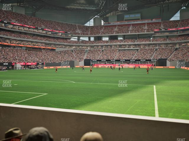 Mercedes-Benz Stadium - Section East Field Suite 1 Seat View