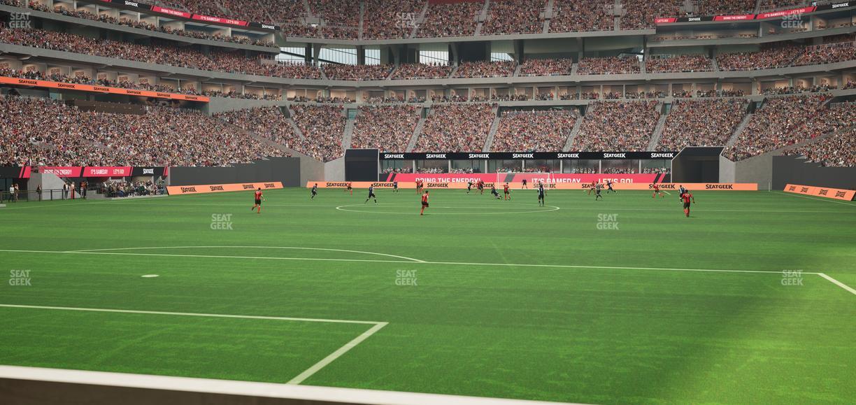 Mercedes-Benz Stadium - Section East Field Suite 2 Seat View