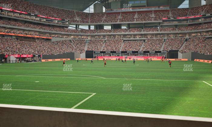 Mercedes-Benz Stadium - Section East Field Suite 2 Seat View
