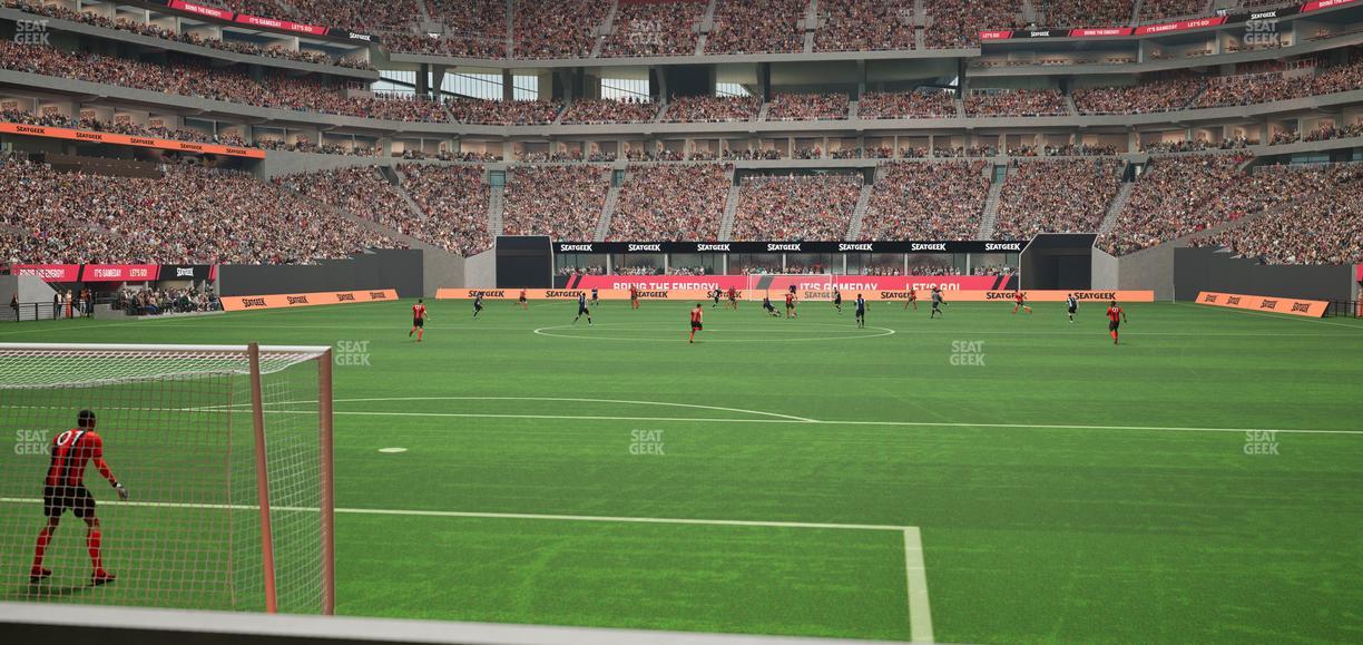 Mercedes-Benz Stadium - Section East Field Suite 3 Seat View