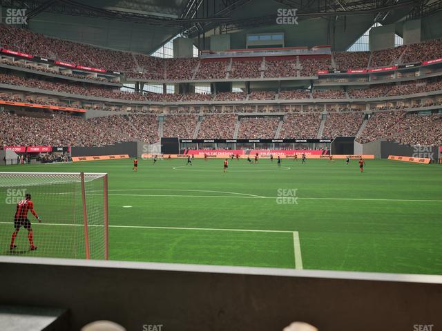 Mercedes-Benz Stadium - Section East Field Suite 3 Seat View