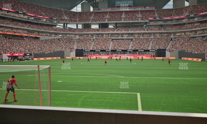 Mercedes-Benz Stadium - Section East Field Suite 3 Seat View