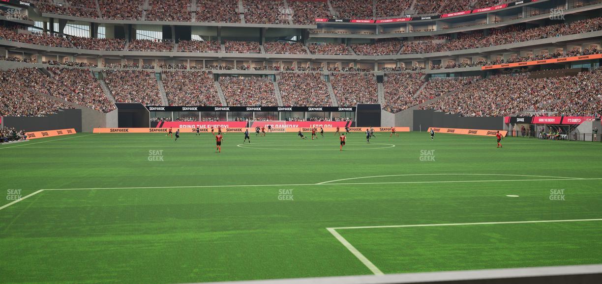 Mercedes-Benz Stadium - Section East Field Suite 6 Seat View