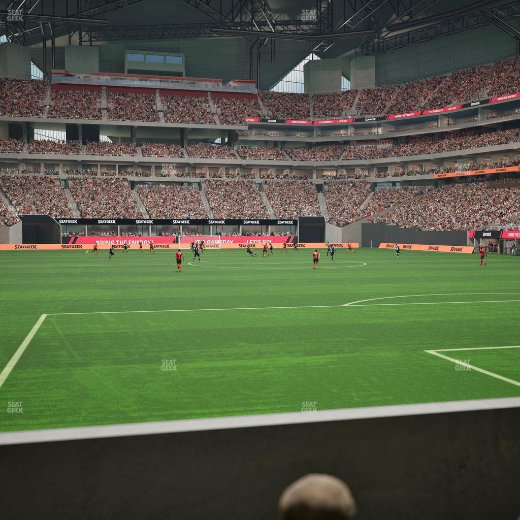 Mercedes-Benz Stadium - Section East Field Suite 7 Seat View