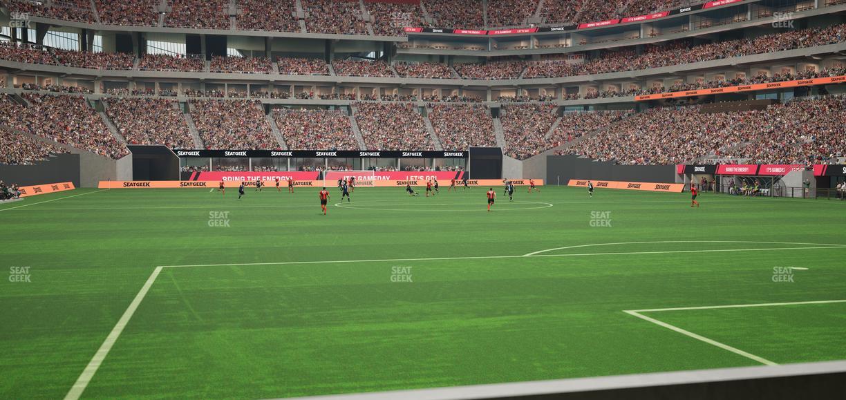 Mercedes-Benz Stadium - Section East Field Suite 7 Seat View