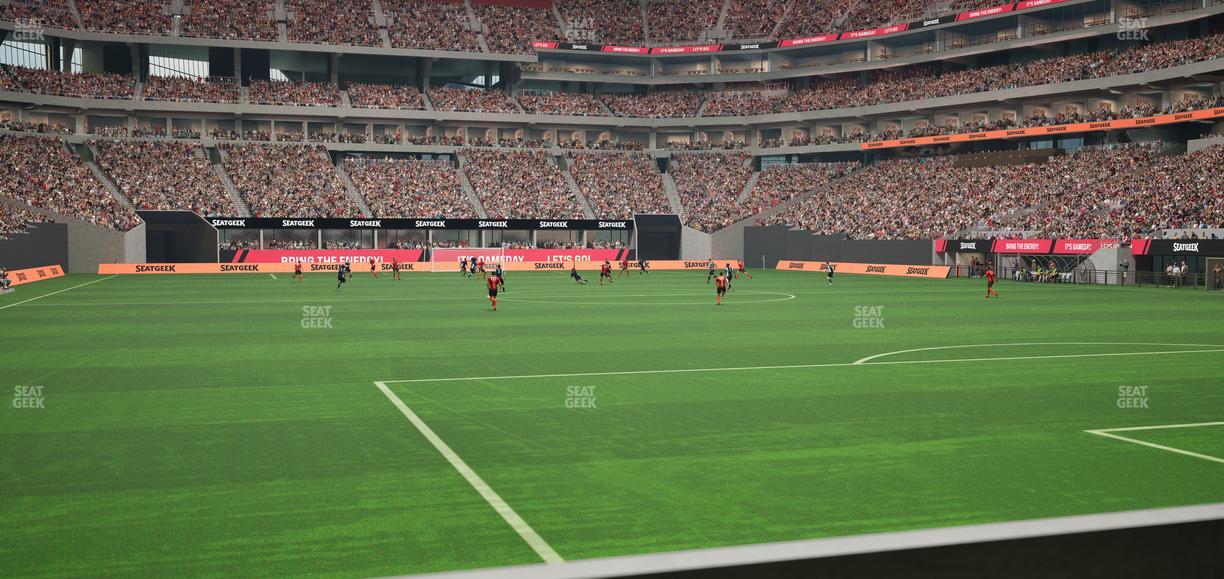 Mercedes-Benz Stadium - Section East Field Suite 8 Seat View