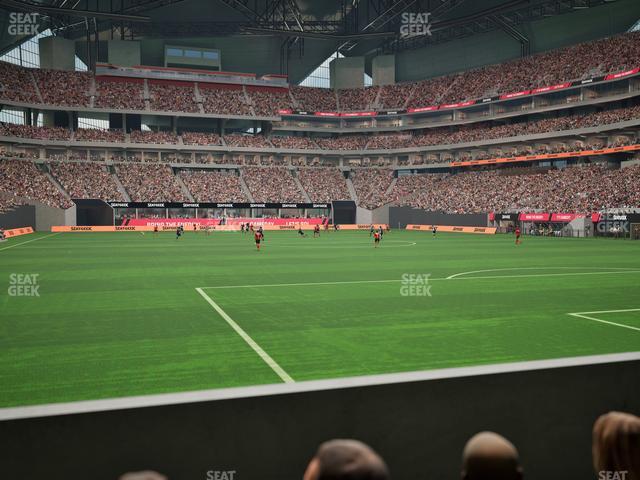 Mercedes-Benz Stadium - Section East Field Suite 8 Seat View