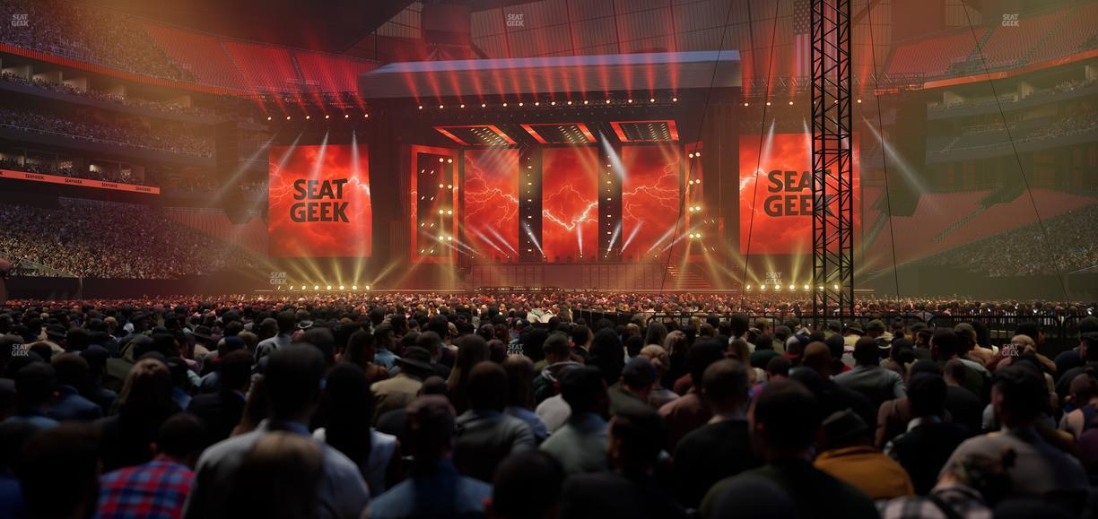 Mercedes-Benz Stadium - Section Floor M Seat View