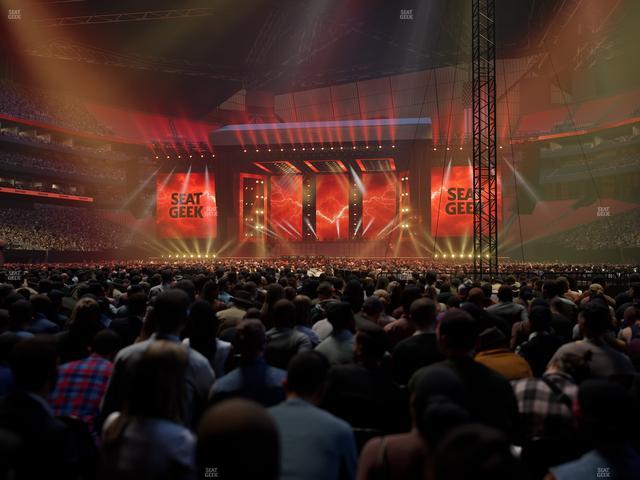 Mercedes-Benz Stadium - Section Floor M Seat View