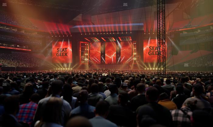 Mercedes-Benz Stadium - Section Floor M Seat View