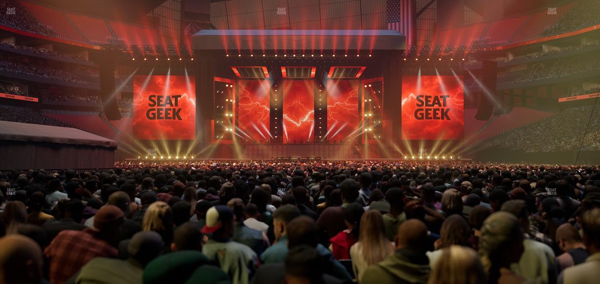 Mercedes-Benz Stadium - Section Floor N Seat View