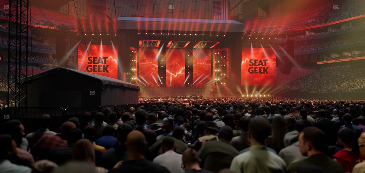 Mercedes-Benz Stadium - Section Floor P Seat View