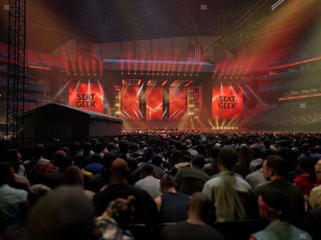 Mercedes-Benz Stadium - Section Floor P Seat View