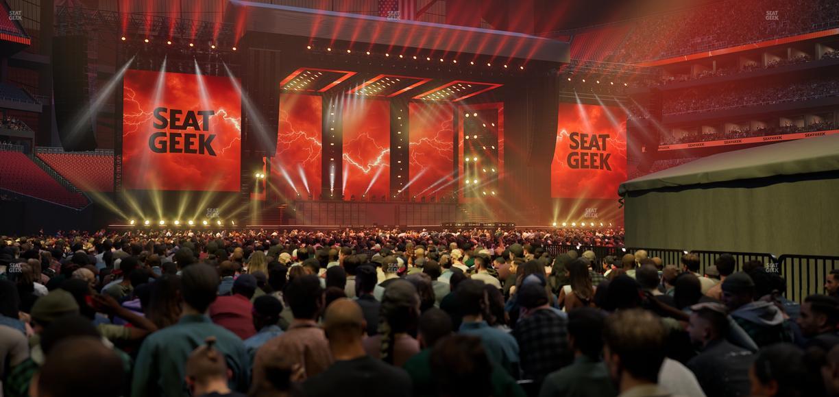 Mercedes-Benz Stadium - Section Floor Q Seat View