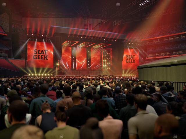 Mercedes-Benz Stadium - Section Floor Q Seat View