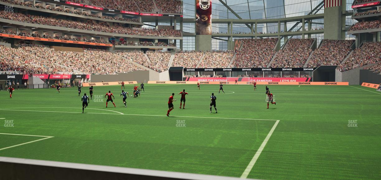 Mercedes-Benz Stadium - Section Gullwing Club 10 Seat View