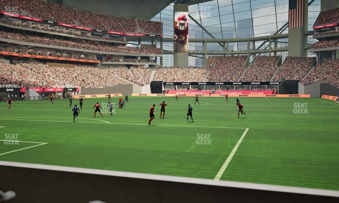 Mercedes-Benz Stadium - Section Gullwing Club 10 Seat View