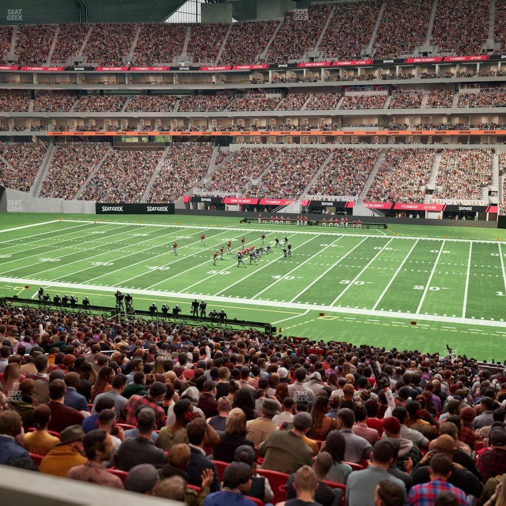 Mercedes-Benz Stadium - Section Gullwing Club 10 Seat View