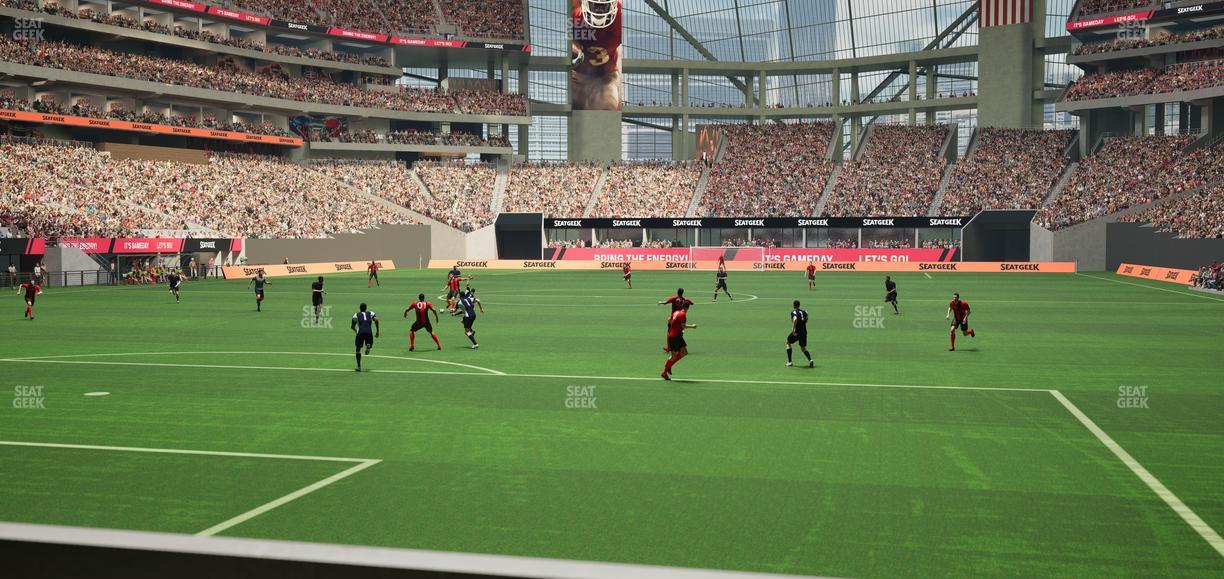 Mercedes-Benz Stadium - Section Gullwing Club 11 Seat View