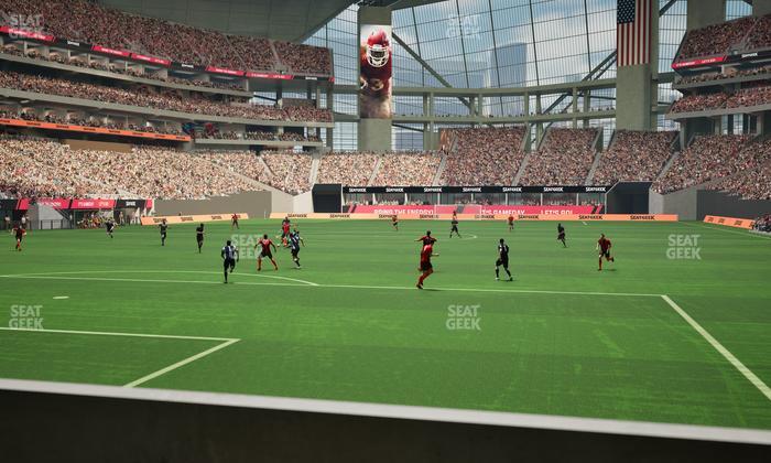 Mercedes-Benz Stadium - Section Gullwing Club 11 Seat View