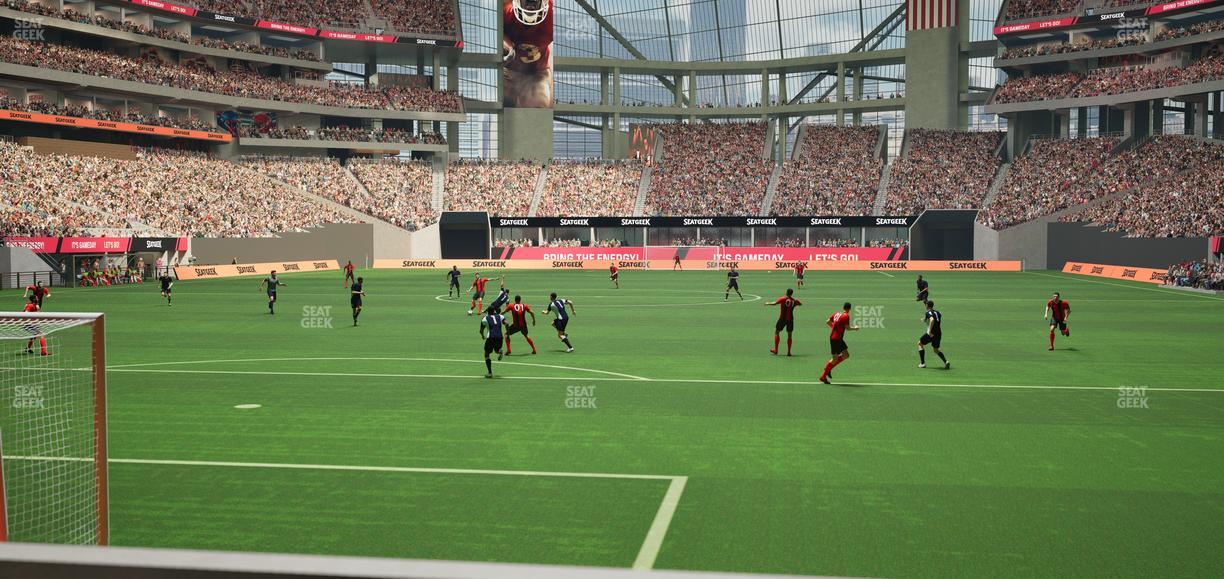 Mercedes-Benz Stadium - Section Gullwing Club 12 Seat View