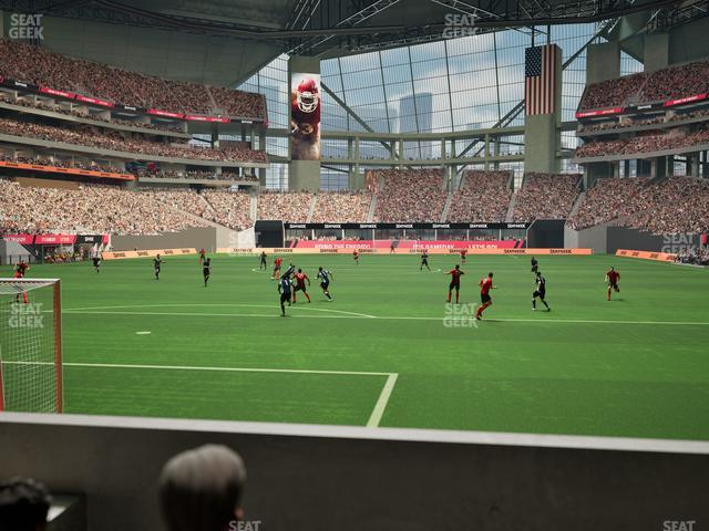 Mercedes-Benz Stadium - Section Gullwing Club 12 Seat View