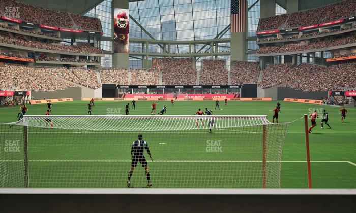 Mercedes-Benz Stadium - Section Gullwing Club 13 Seat View