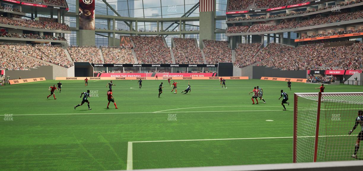 Mercedes-Benz Stadium - Section Gullwing Club 14 Seat View