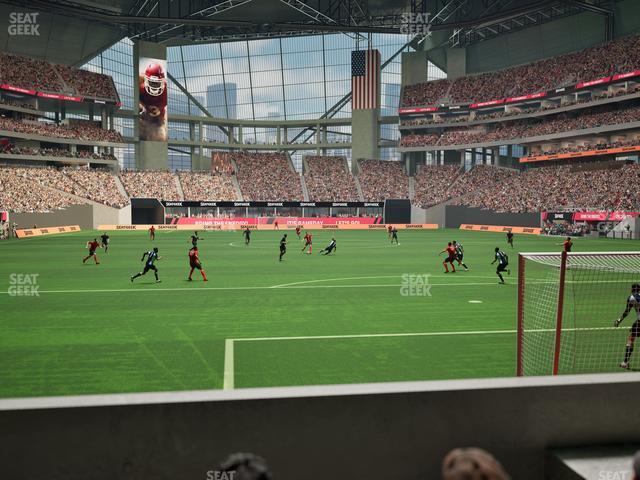 Mercedes-Benz Stadium - Section Gullwing Club 14 Seat View