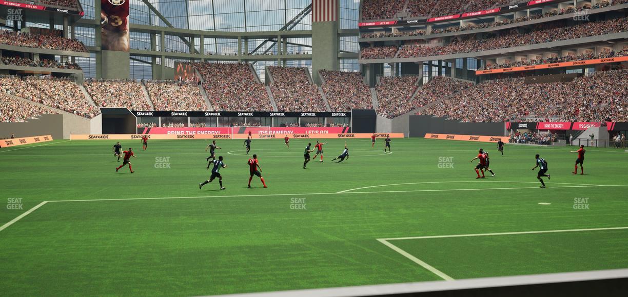 Mercedes-Benz Stadium - Section Gullwing Club 15 Seat View