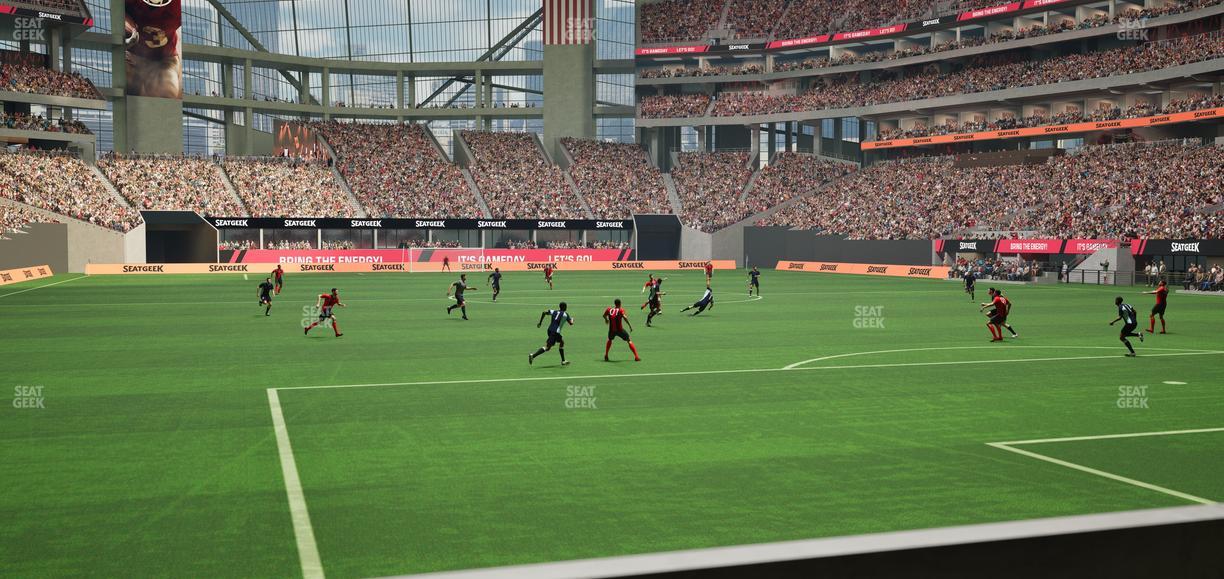 Mercedes-Benz Stadium - Section Gullwing Club 16 Seat View