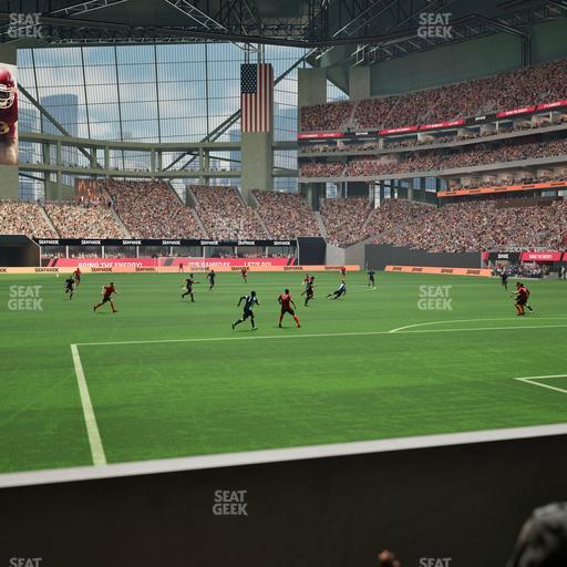 Mercedes-Benz Stadium - Section Gullwing Club 16 Seat View