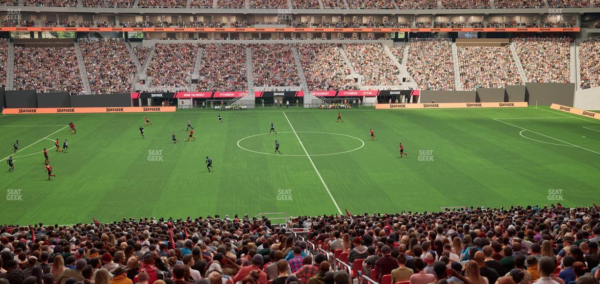 Mercedes-Benz Stadium - Section Gullwing Club 17 Seat View