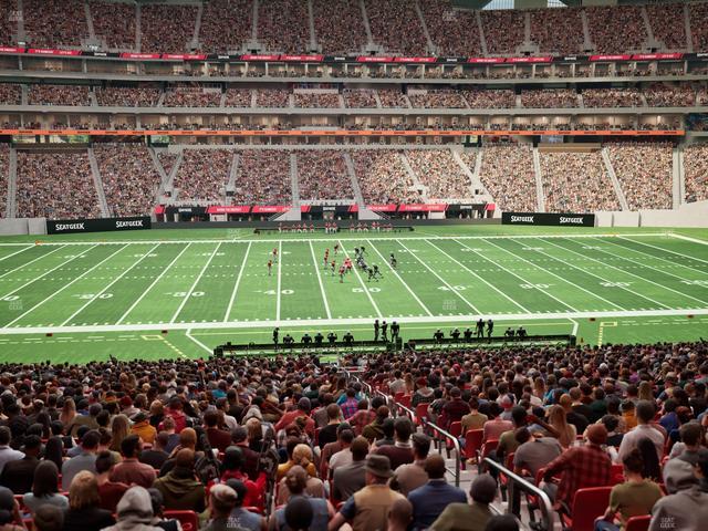 Mercedes-Benz Stadium - Section Gullwing Club 17 Seat View