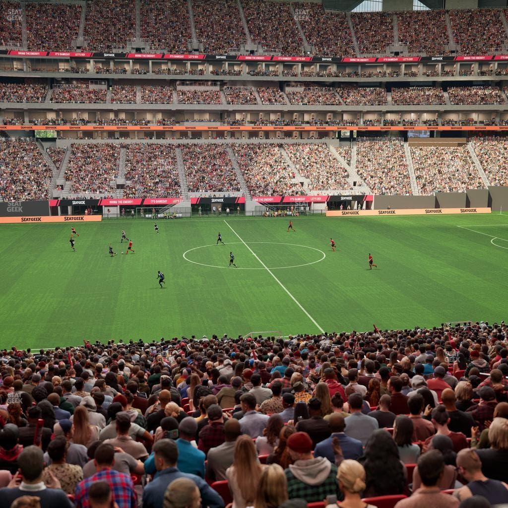 Mercedes-Benz Stadium - Section Gullwing Club 18 Seat View