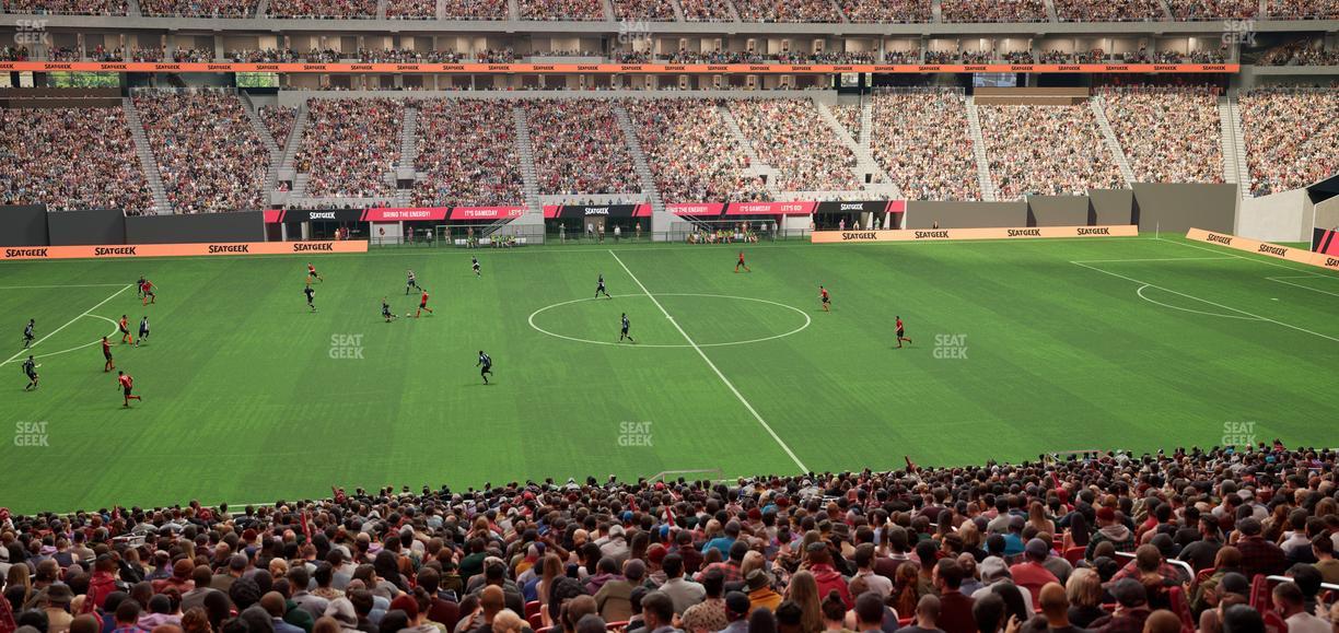 Mercedes-Benz Stadium - Section Gullwing Club 18 Seat View