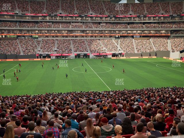 Mercedes-Benz Stadium - Section Gullwing Club 18 Seat View