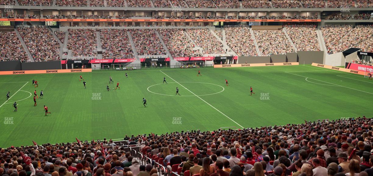 Mercedes-Benz Stadium - Section Gullwing Club 19 Seat View