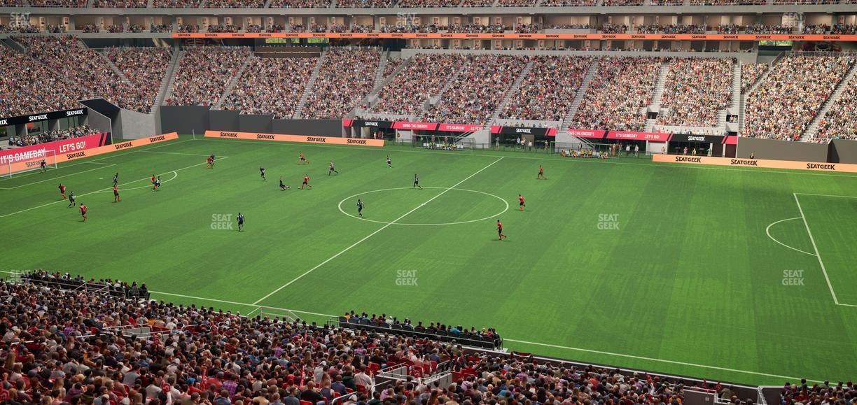 Mercedes-Benz Stadium - Section Gullwing Club 21 Seat View