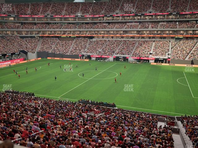 Mercedes-Benz Stadium - Section Gullwing Club 21 Seat View