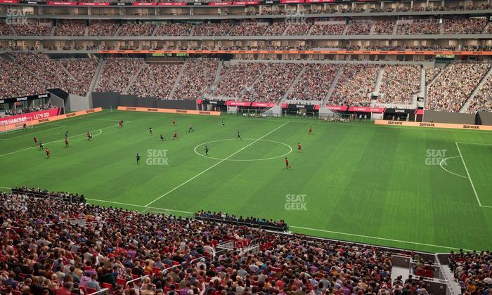 Mercedes-Benz Stadium - Section Gullwing Club 21 Seat View