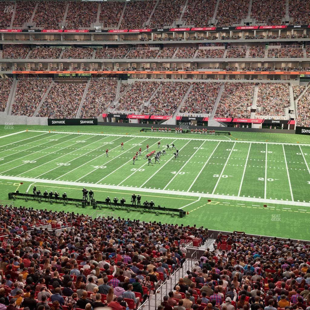 Mercedes-Benz Stadium - Section Gullwing Club 22 Seat View